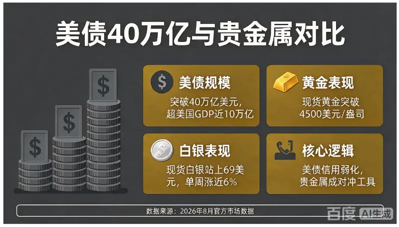 分析逻辑《美债40万亿与贵金属》文章配图