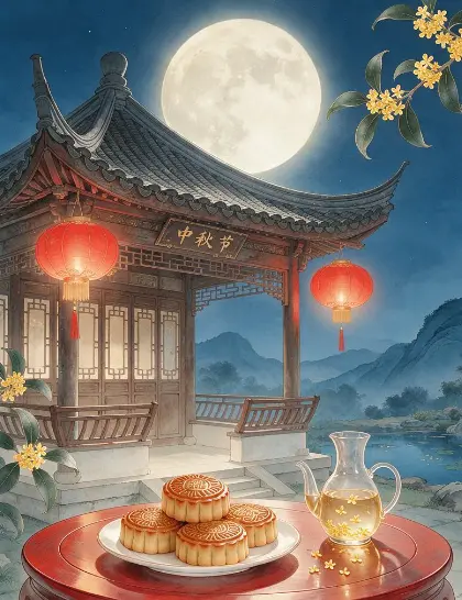 中秋节的小文章文章配图